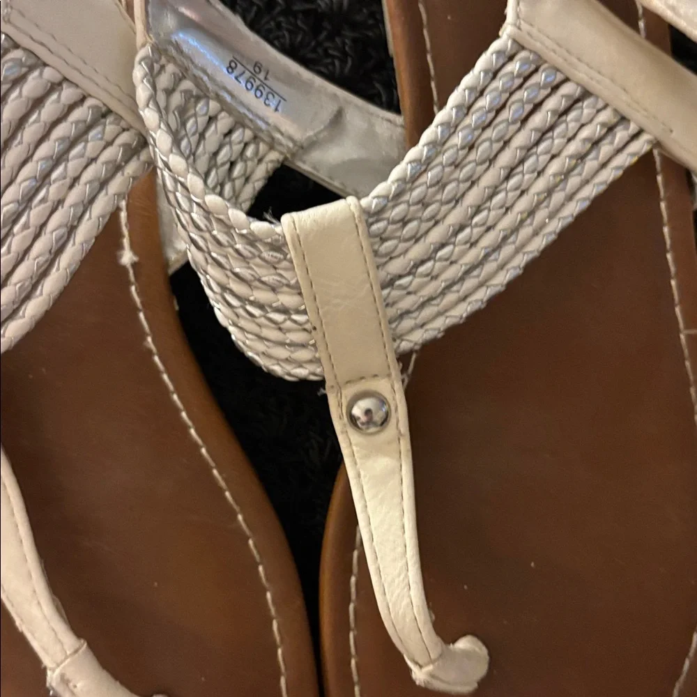 Girls Braided Sandals 3 1/2